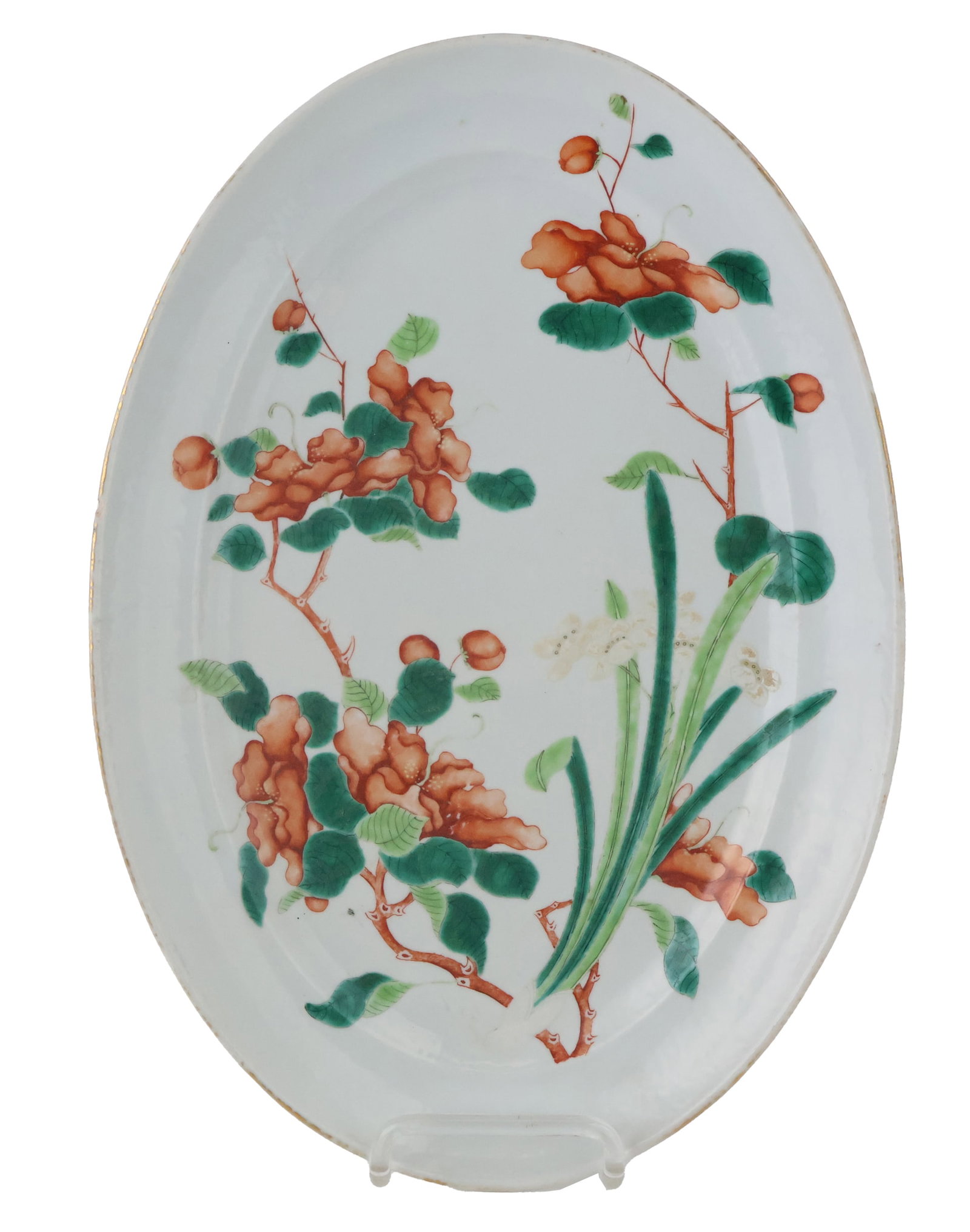 Chinese Famille Verte Oval Charger (1 of 11)