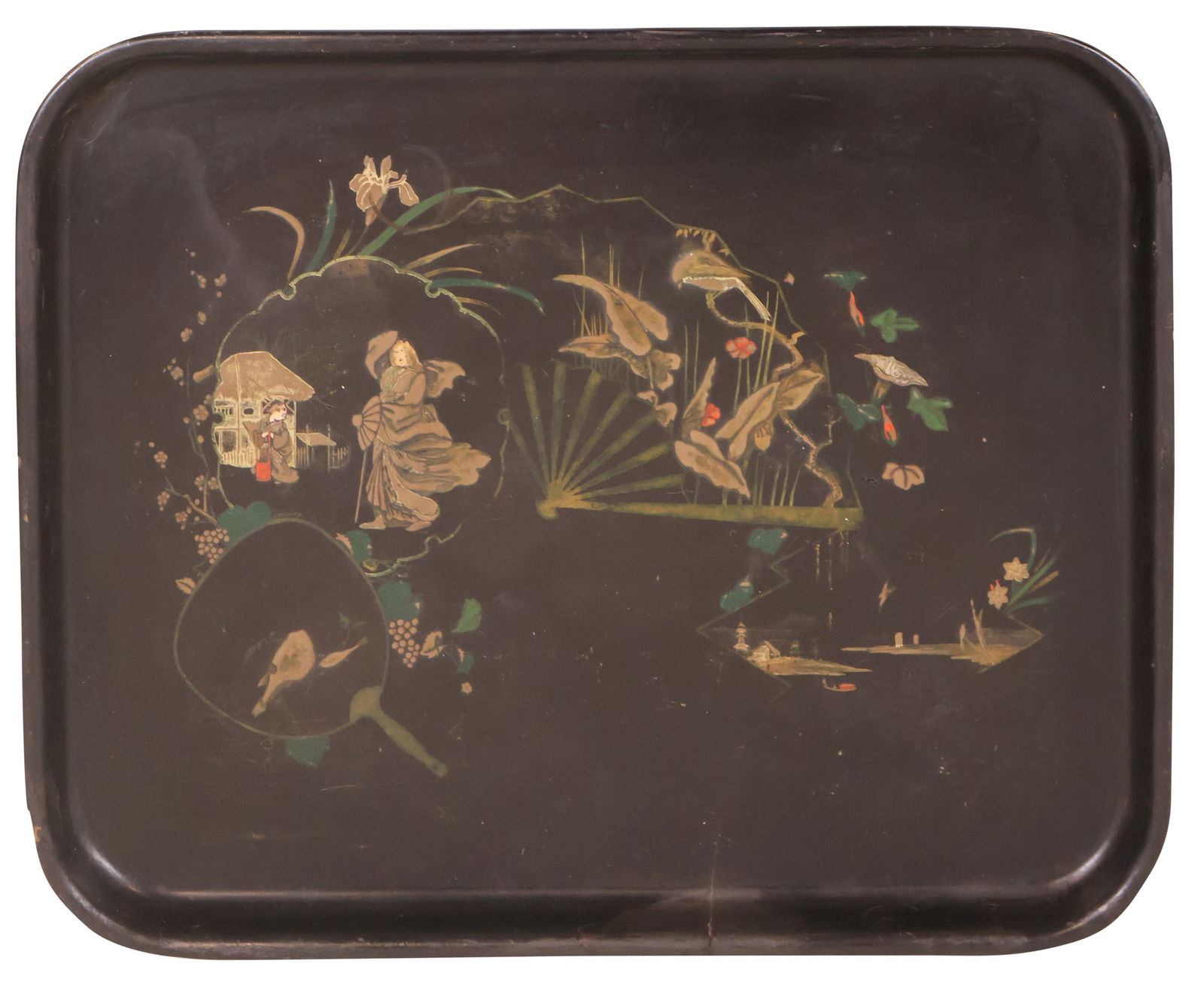 Japanese Lacquered Tray (1 of 6)
