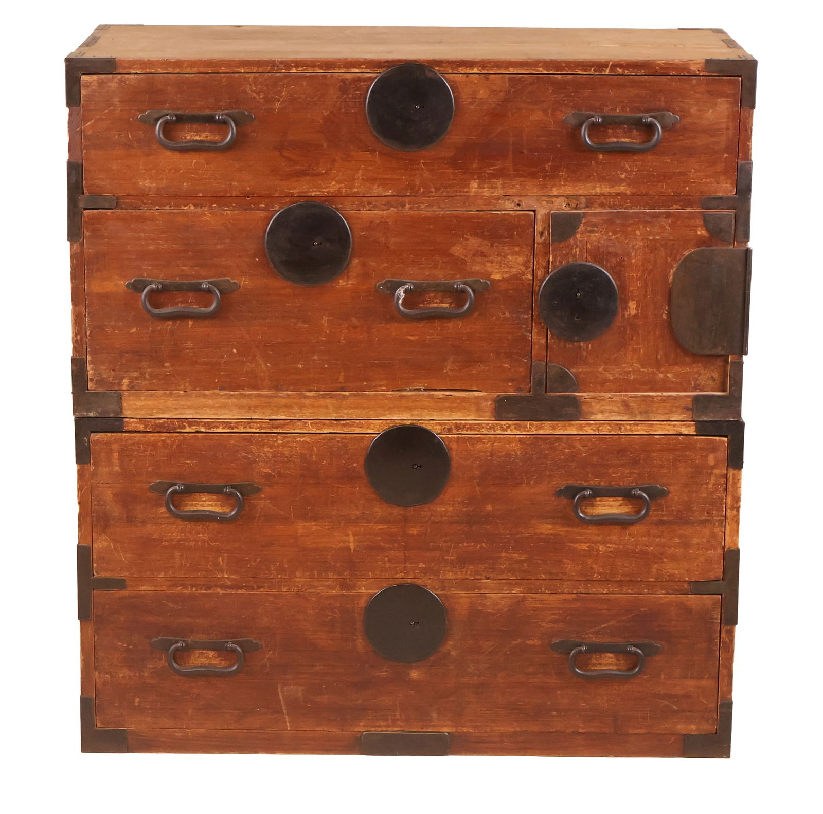 Two Chinese Style Wood Stackable Trunks (1 of 15)