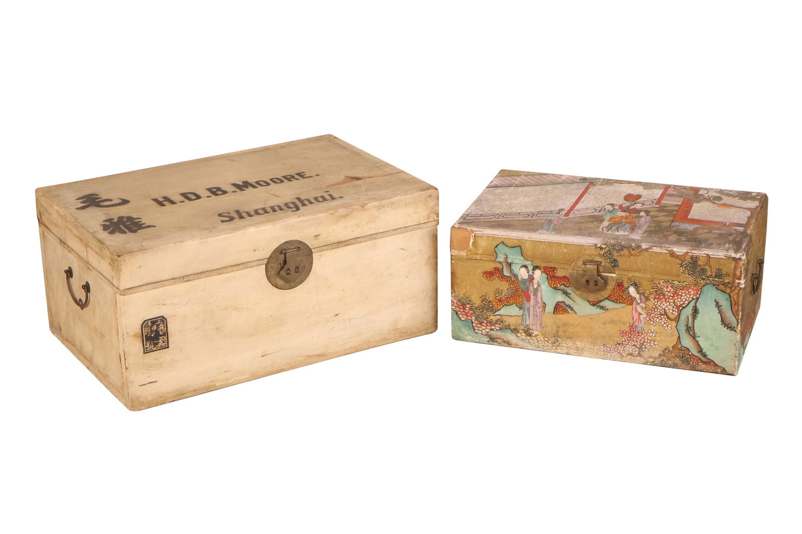 Two Chinese Lift Top Chests (1 of 14)