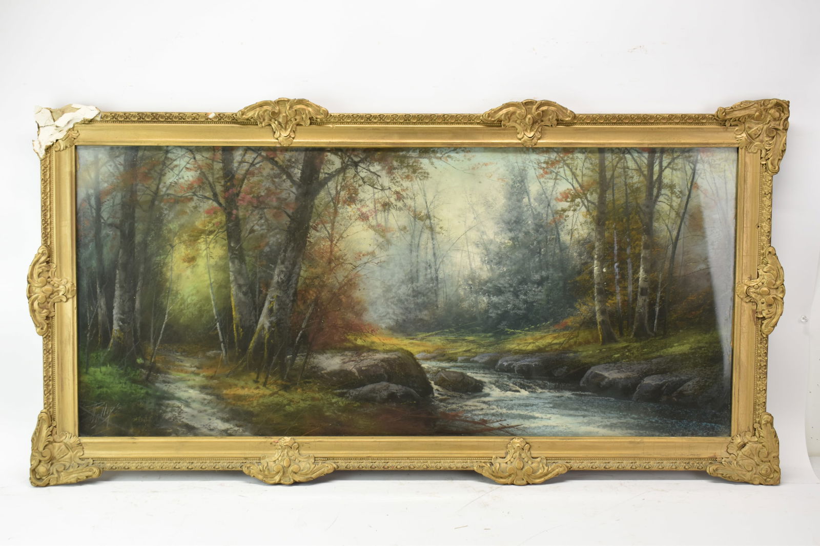 Pastel of Country Brookside Landscape (1 of 8)