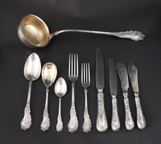 800 Continental Silver Flatware Service