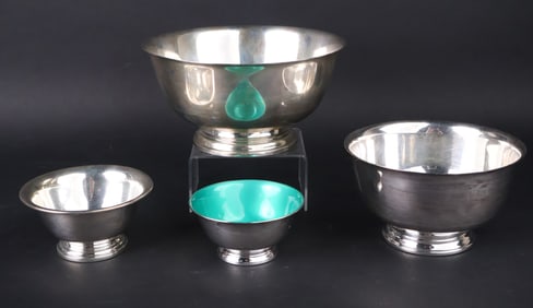 International Sterling Silver Revere Style Footed Bowl