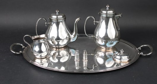 Christofle Partial Tea Service and Tray