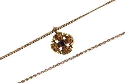 14K Yellow Gold Twisted Chain Necklace