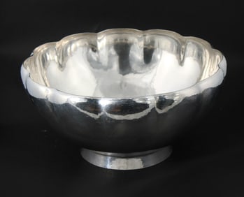 Gorham Hand Hammered Sterling Silver Punch Bowl