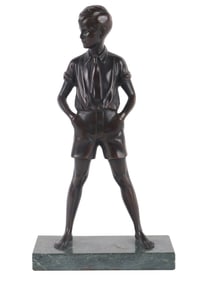 Johann Philipp Ferdinand Preiss, 1882-1943, Sonny Boy, Bronze