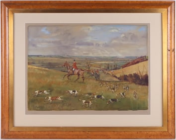 Michael Lyne, British 1912-1989, The Quorn, Watercolor and Gouache on Paper