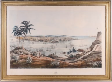 Smith Hermanos & Co., Havana 1851, Hand-Colored Lithograph