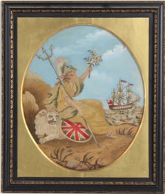 English Silk Needlework of Britannia
