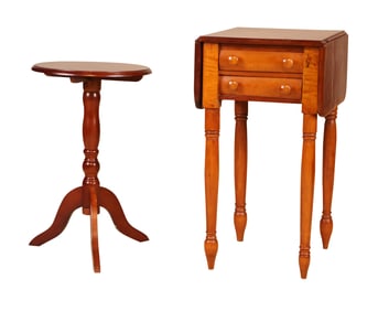 Federal Cherrywood Drop Leaf Work Table