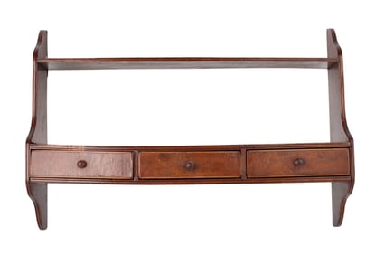 Regency Mahogany Hanging Shelf