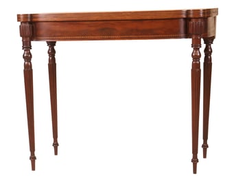 Federal Inlaid Mahogany Games Table