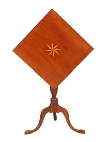 Federal Inlaid Mahogany Candlestand