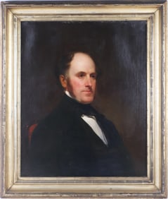 American Mid 19th C., Portrait of a Gentleman, Oil on Canvas