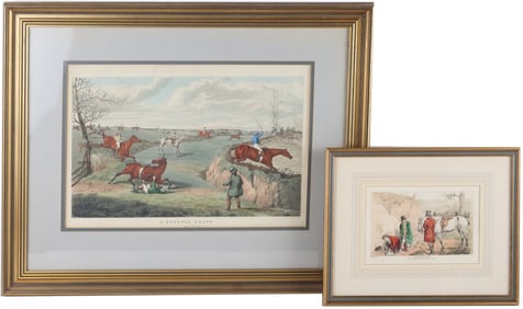 After Henry Alken, British 1785-1851, Two Sporting Prints