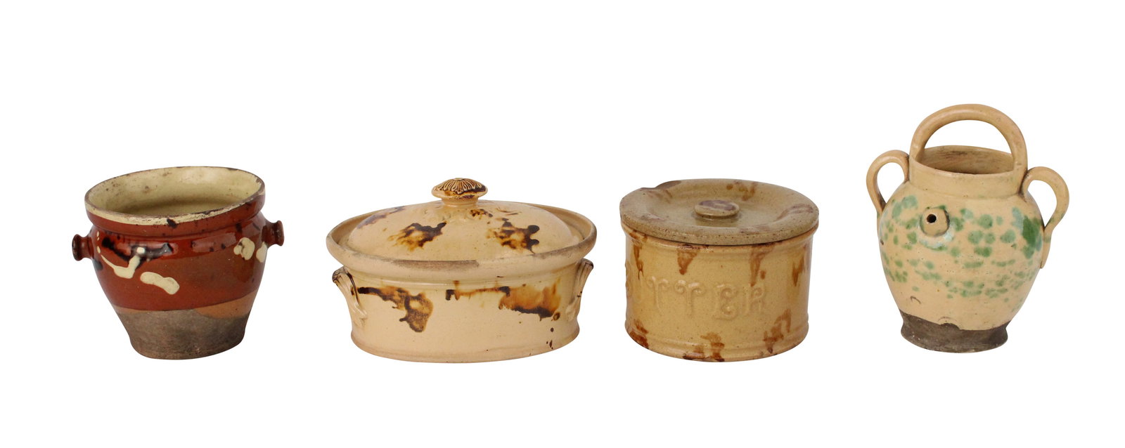 Four Glazed Earthenware Table Articles (1 of 10)