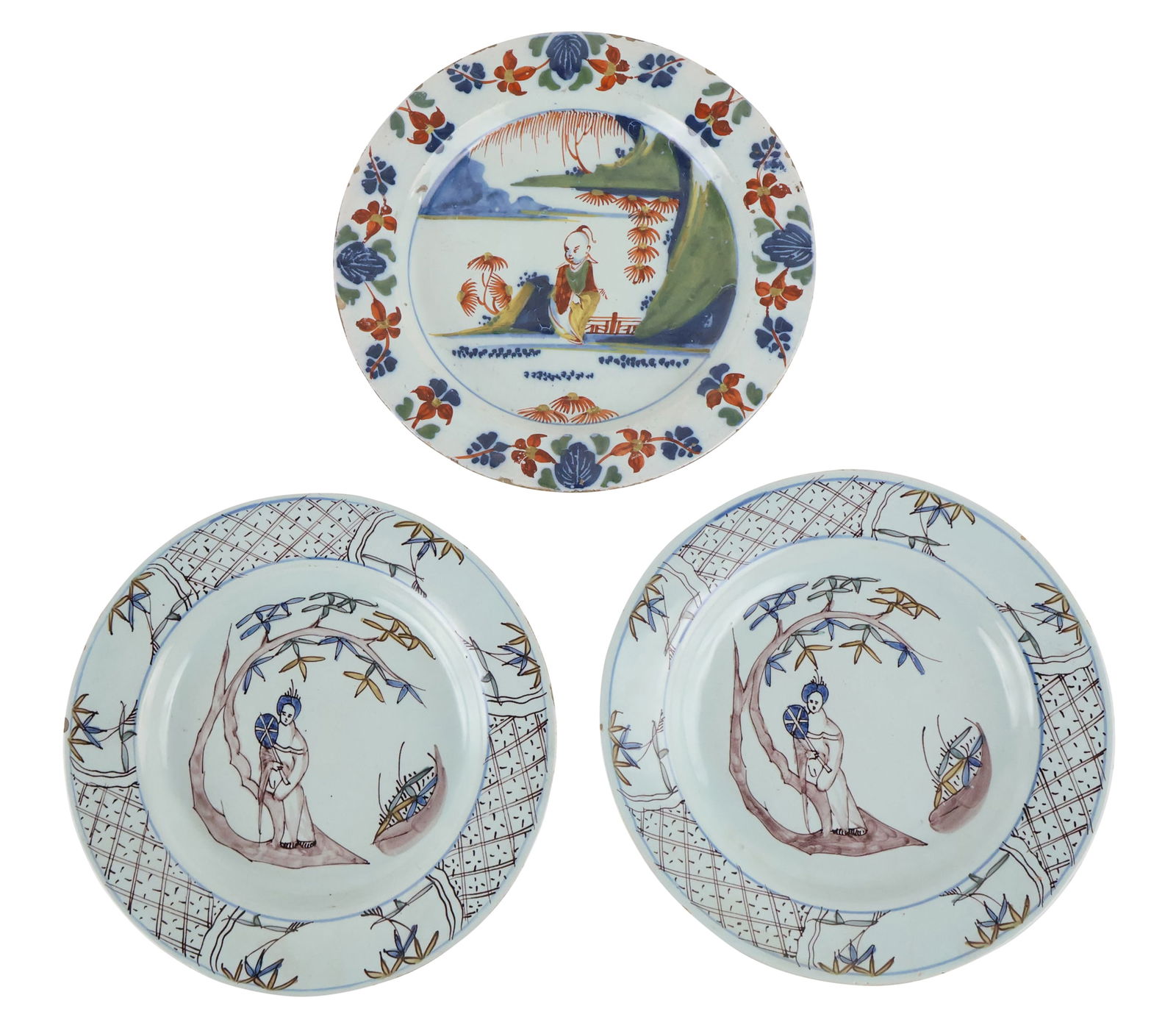 Three Delft Tin Glazed Plates (1 of 12)