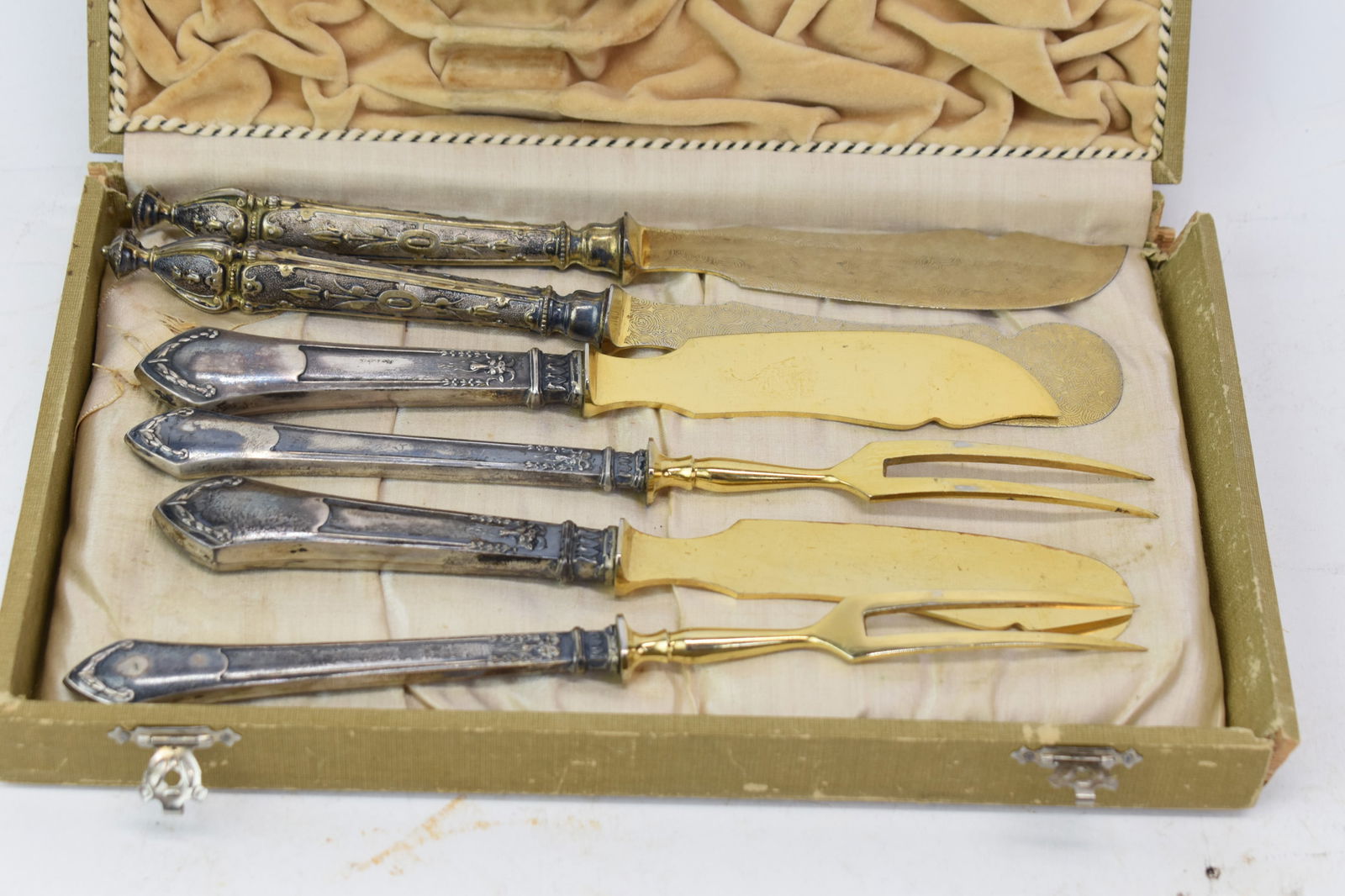 Set of Four 800 German Silver Serving Flatware Pieces (1 of 5)