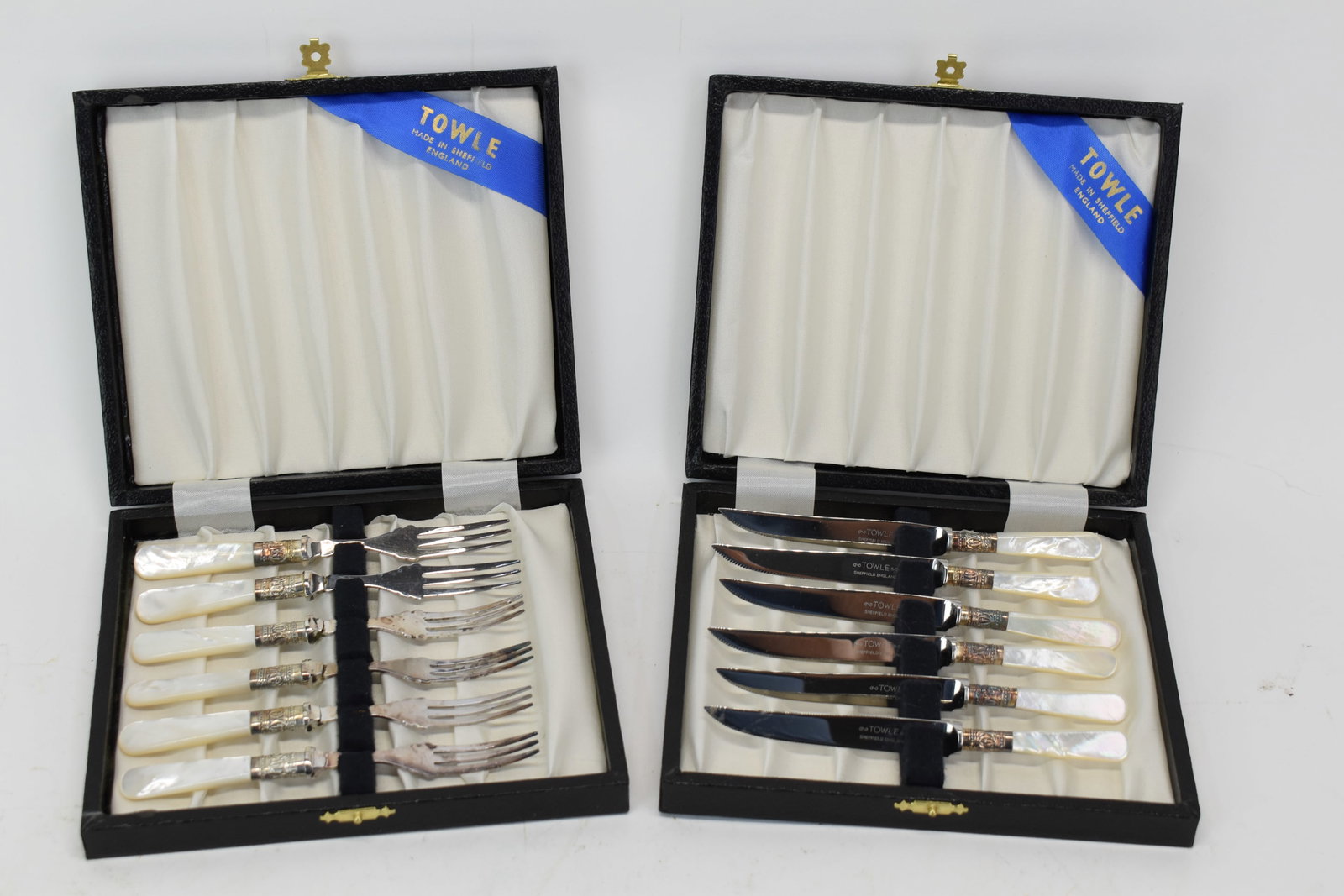 Towle Sheffield Mother of Pearl Forks and Knives (1 of 4)