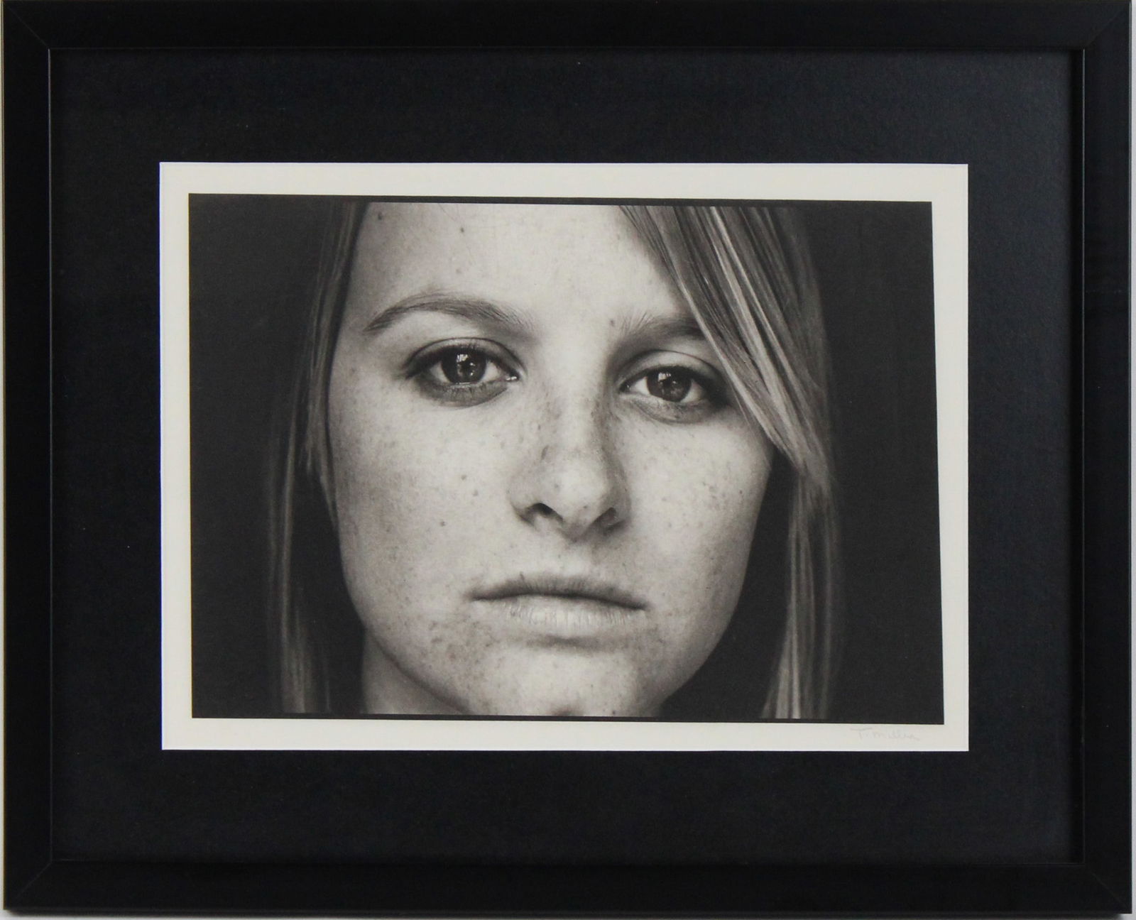 Tom Millea, American 1944-2015, Close Up Model's Face, Platinum Photograph (1 of 5)