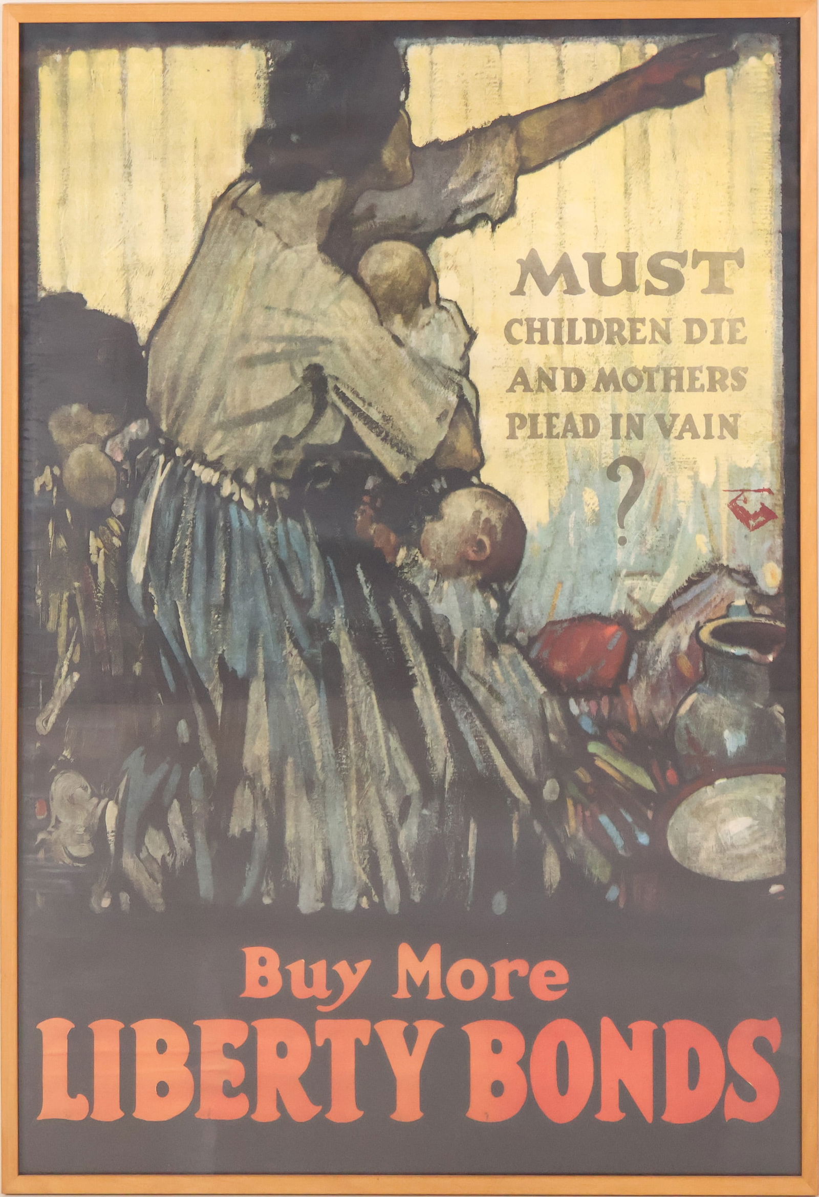 Sacker & Wilhelms, Must Children Die and Mothers Plead in Vain, Victory War Bond Poster (1 of 7)