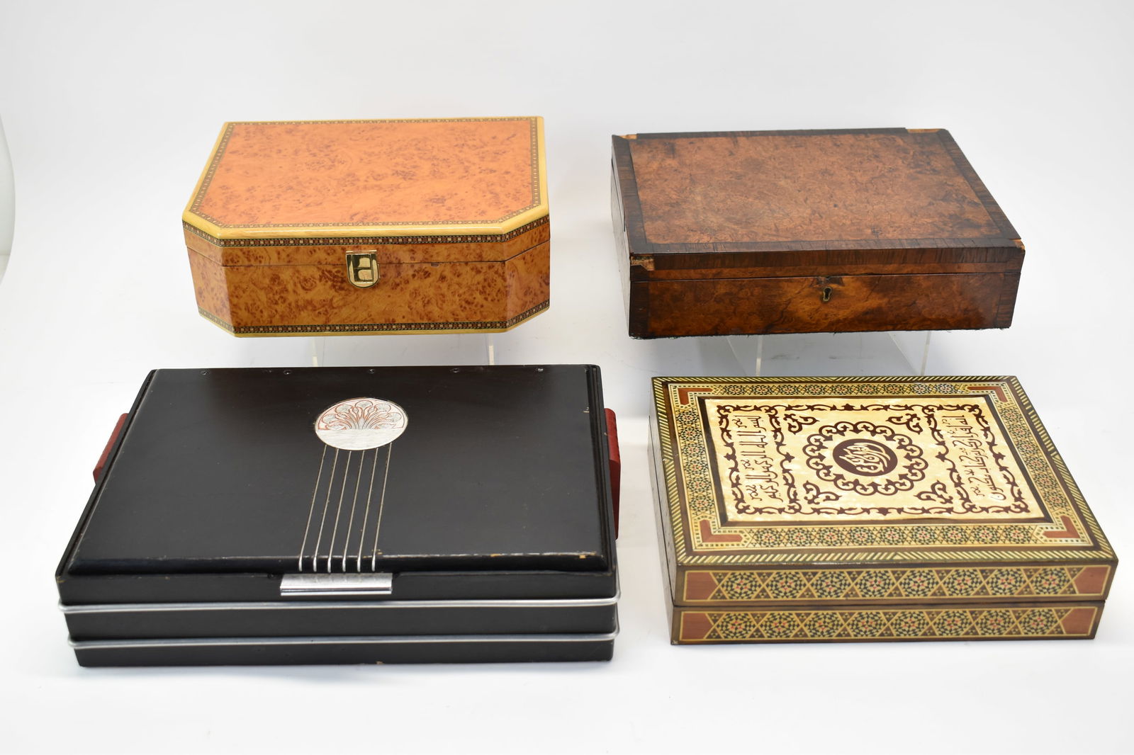 Group of Assorted Wooden Hinged Boxes (1 of 9)