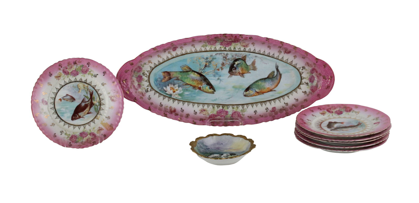 Victoria Porcelain Fish Service (1 of 7)