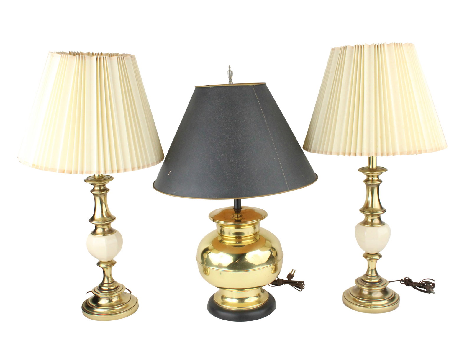 Pair of Lenox Brass Table Lamps (1 of 12)