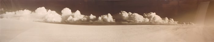 Clouds Over a Desert, Black and White Photographic Print