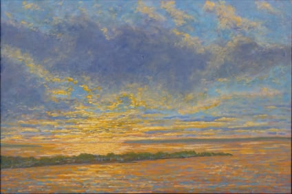 Lawrence F. Altaffer, 1947-2020, Sunrise at Solomans, Oil on Canvas