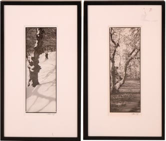 Maria Cox, Couples and Trees, Two Black and White Photographs
