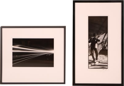 Maria Cox, Flutist Street Performer, Black and White Photograph