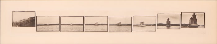 Photograph Series of Rondout Lighthouse, Kingston, New York, Lithograph