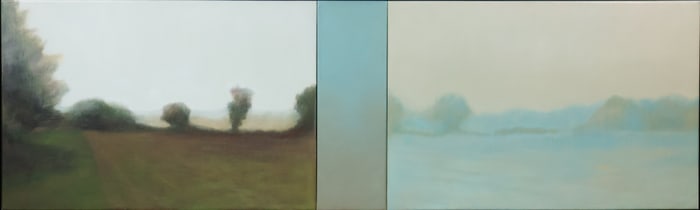 Triptych Landscape, Oil on Canvas