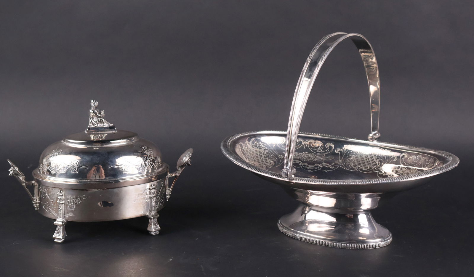 Vintage Reed and Barton Neoclassical Style Butter Dish (1 of 11)