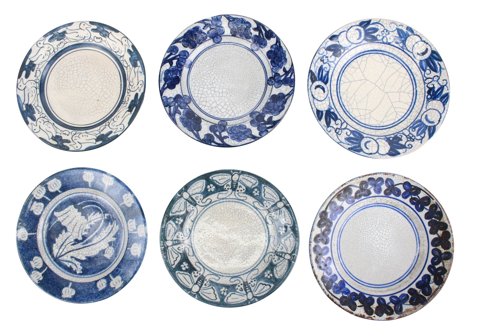 Six Dedham Pottery Plates (1 of 13)