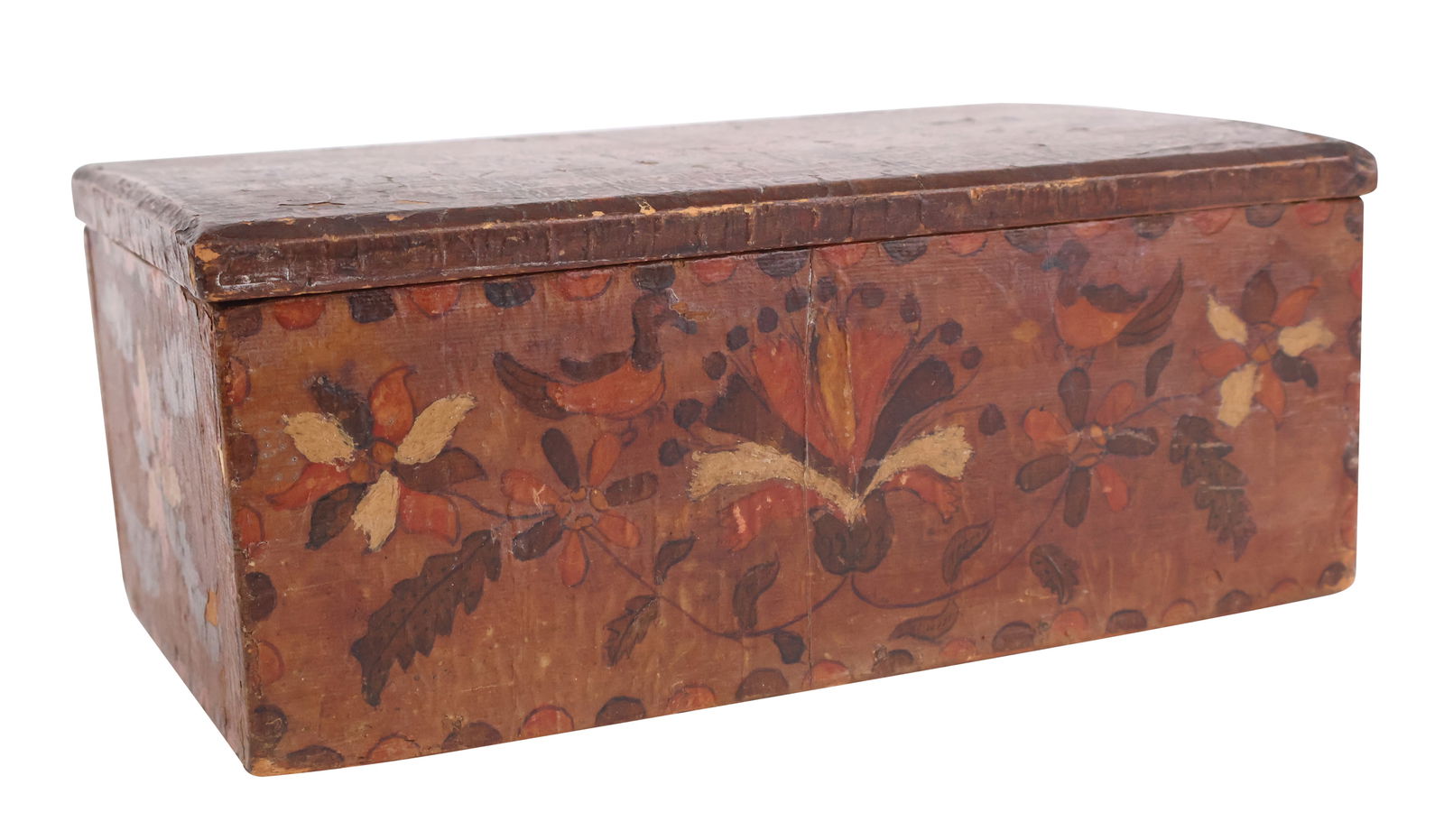 Decoupage Decorated Pine Lift-Top Dressing Box (1 of 9)