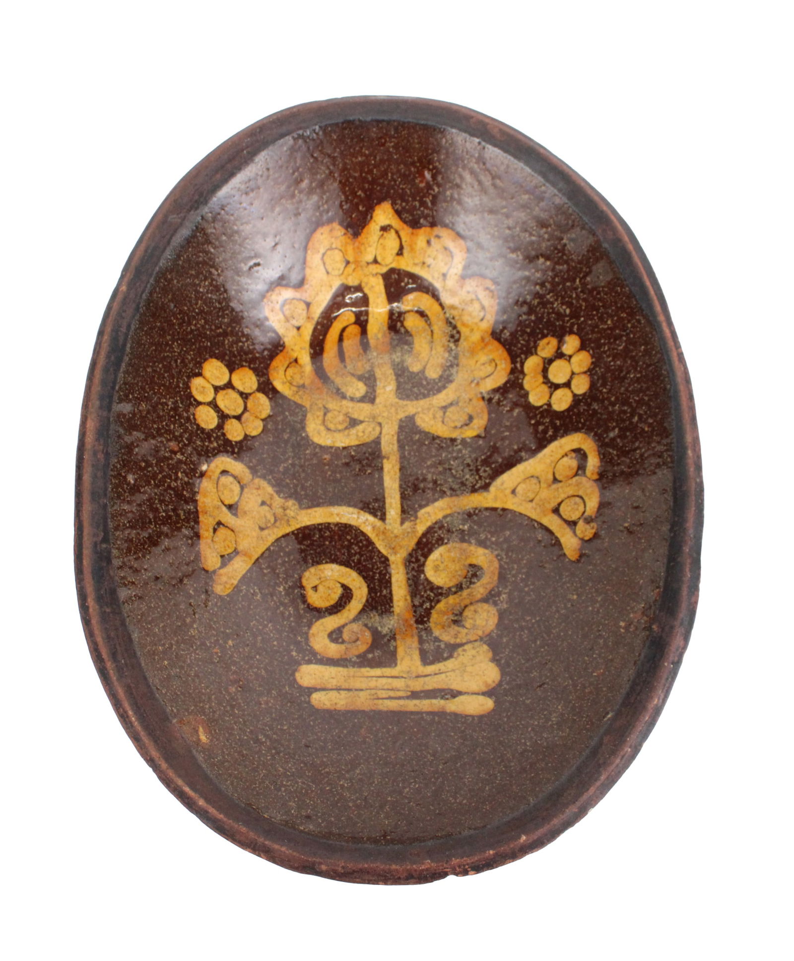 Slip-Decorated Redware Loaf Dish (1 of 6)