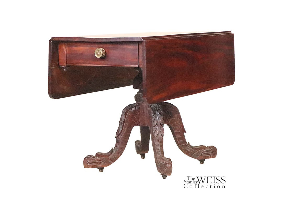 Classical Carved Mahogany Pembroke Table (1 of 15)