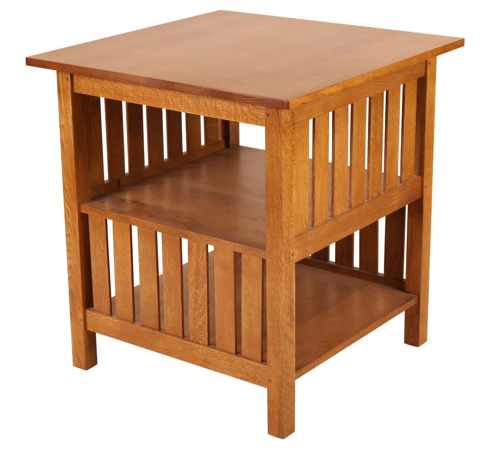 Contemporary L & JG Stickley Oak Side Table (1 of 11)