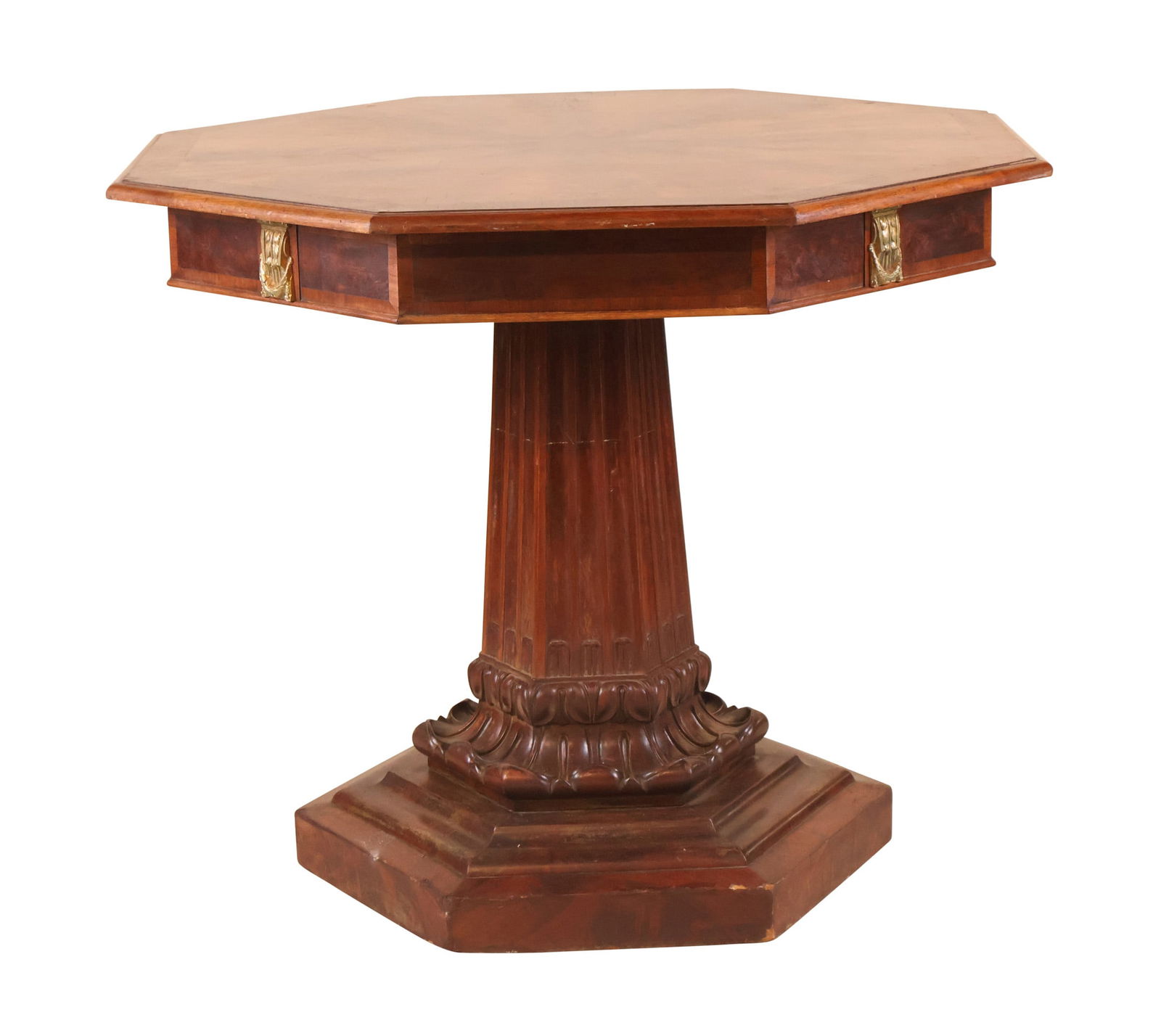 William IV Gilt-Metal Mounted Mahogany Center Table (1 of 11)