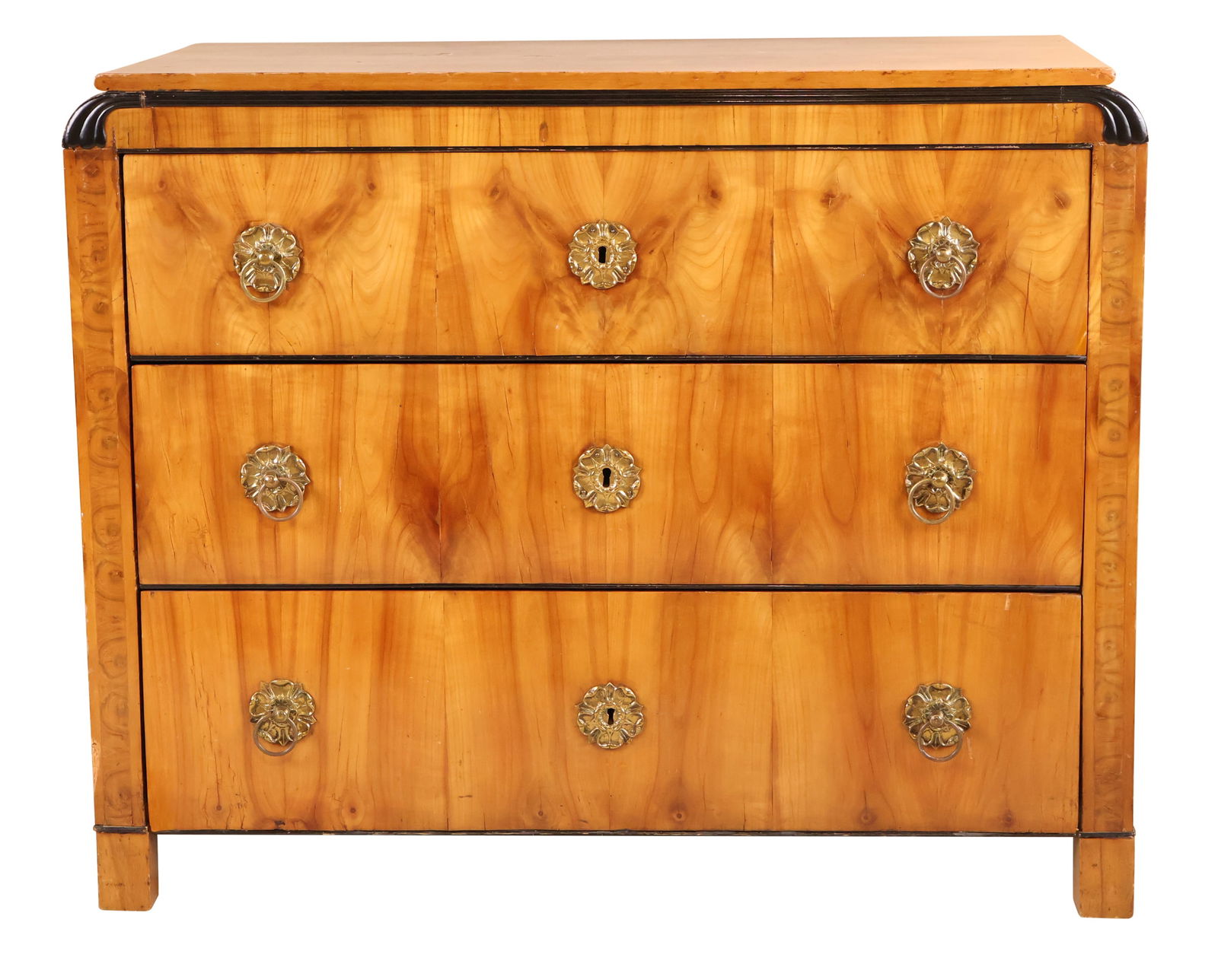 Biedermeier Part Ebonized Fruitwood Chest of Drawers (1 of 16)