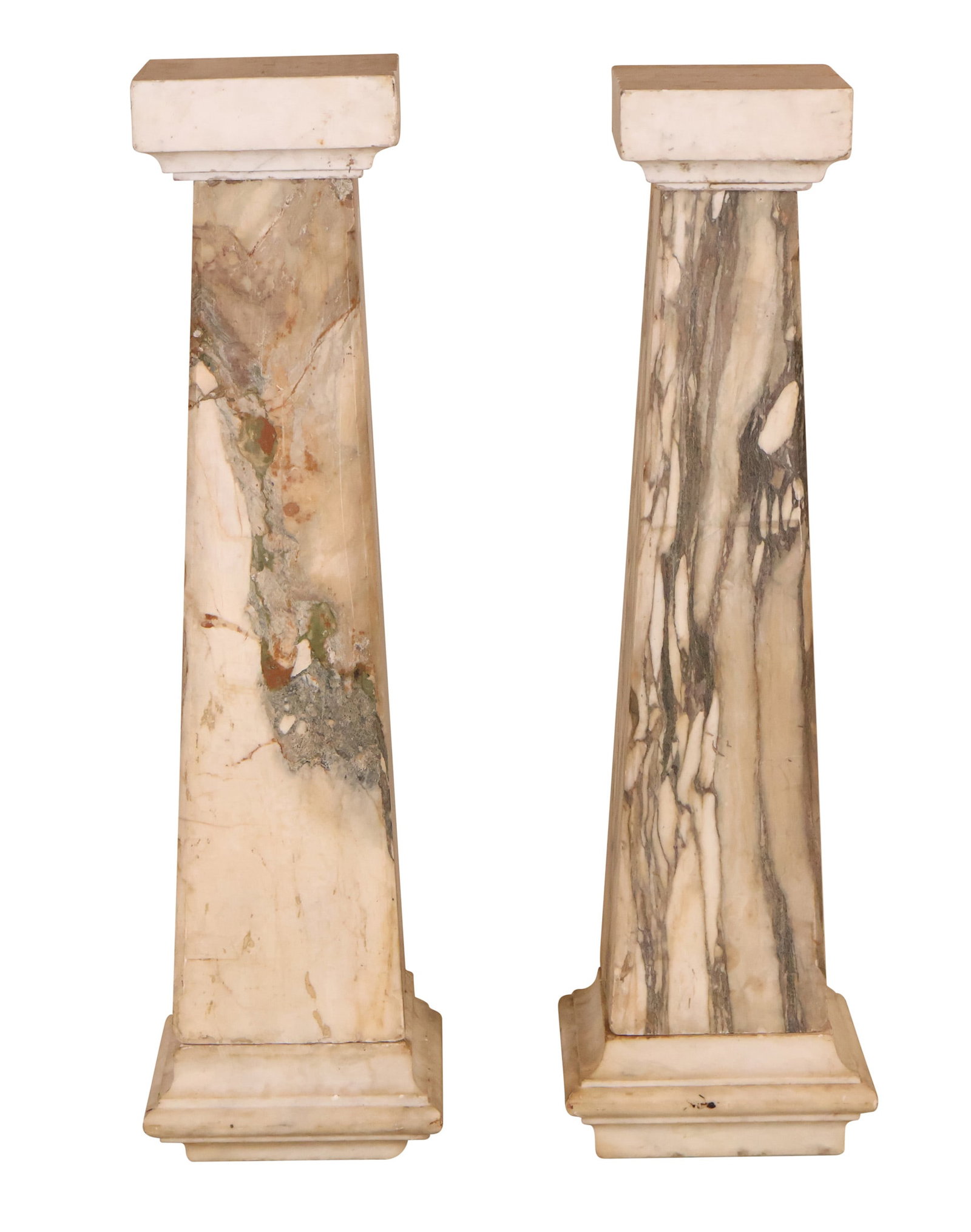 Two Nearly Identical Marble Pedestals (1 of 14)