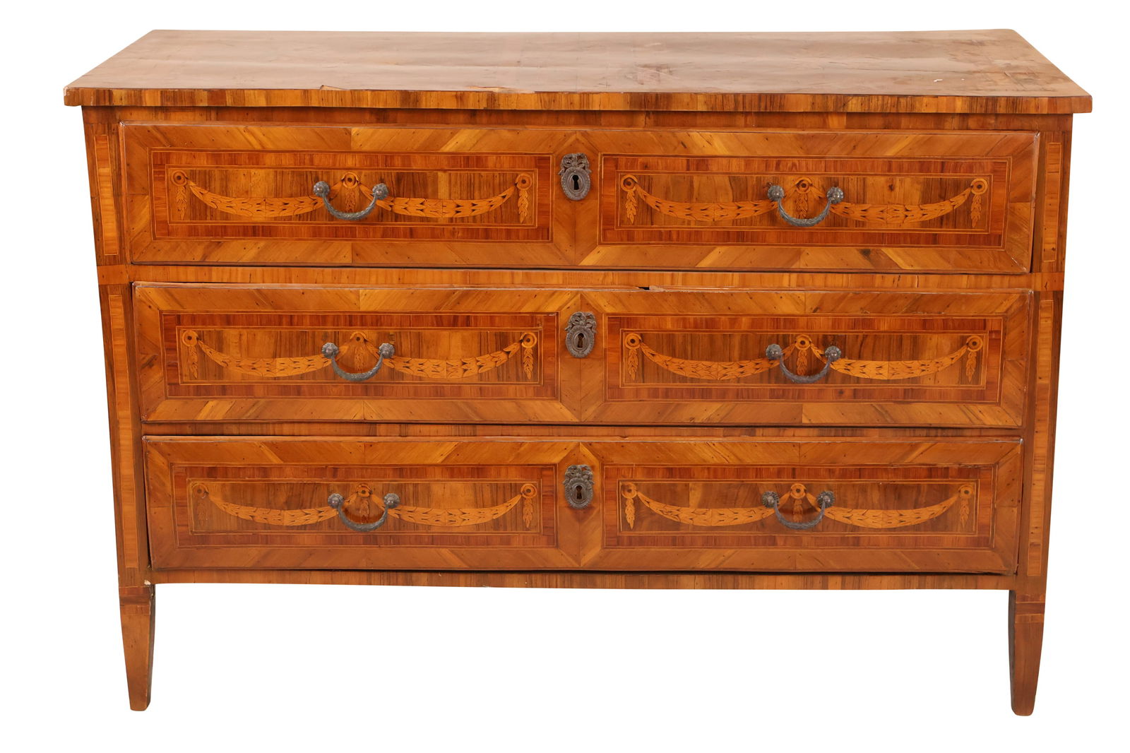 Louis XVI Parquetry Commode (1 of 15)