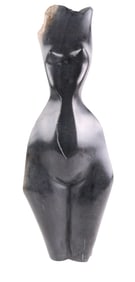 Garrison Machinjiri, Zimbabwean 20th C., Torso, Black Marble