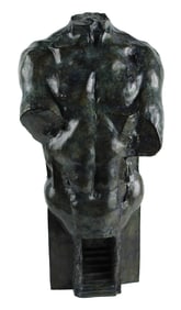 Mauro Corda, French 1960-, Bust, Cast Bronze