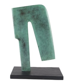 Philippe Angot, French 1961-, Abstract Sculpture: Form #13B, Bronze