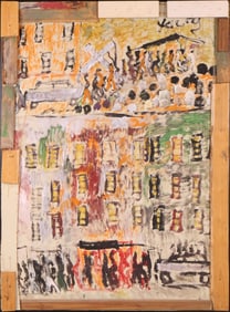 Purvis Young, American 1943-2010, Untitled, Paint on Board