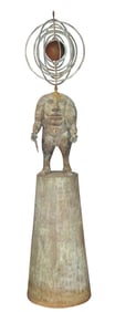 Richard Texier, French 1955-, Homo Mundo, Cast Bronze